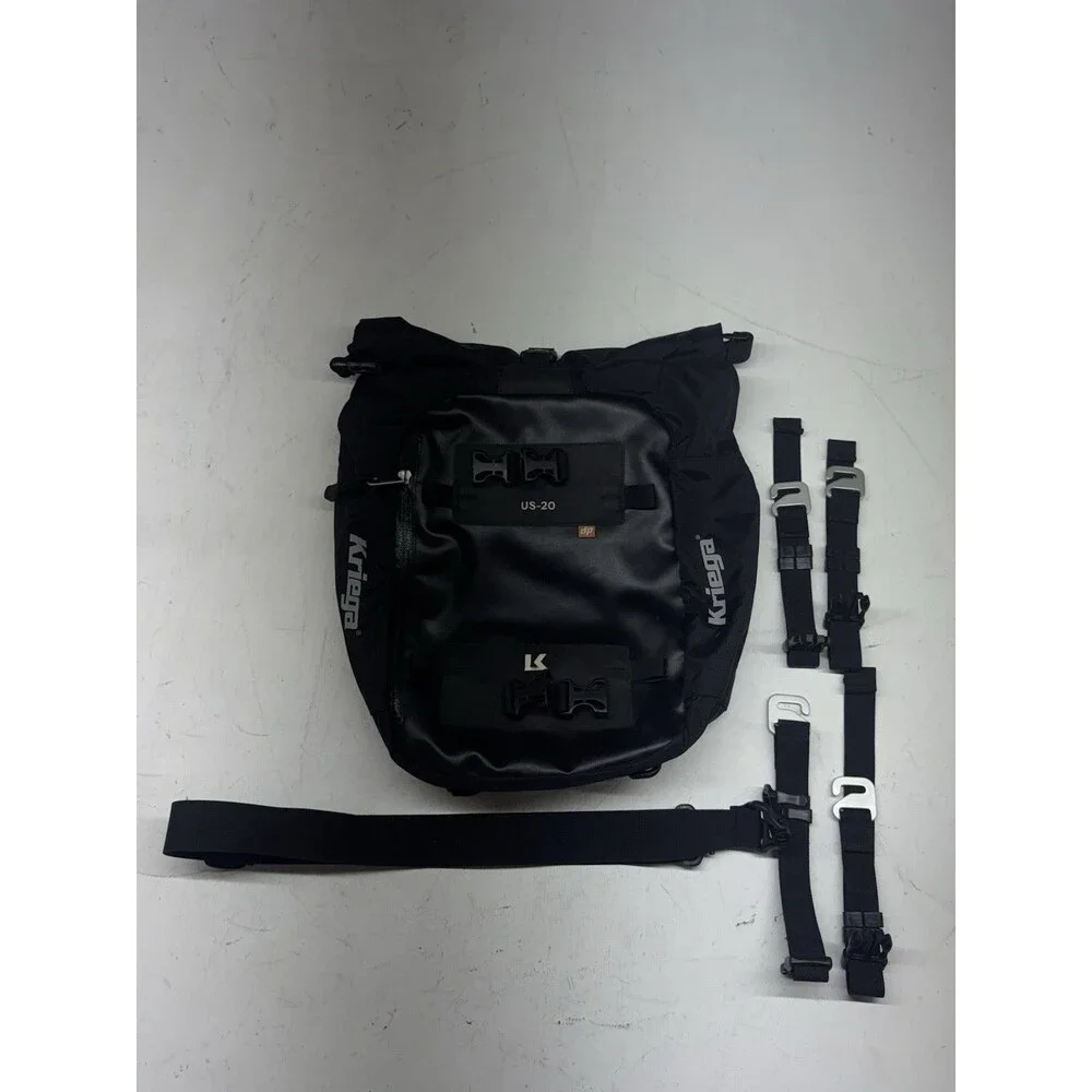 Kriega US-20 Drypack Soft Motorcycle Luggage Bag W/ Straps
